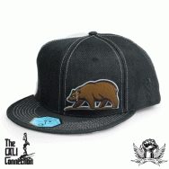 Cali Connection Bear Snapback Cap Black